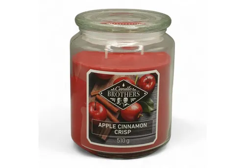 Candle Brothers Duftkerze Apple Cinnamon Crisp - 510g - Duftkerze mit einem warmen, einladenden Duft von Apfel und Zimt, ideal für gemütliche Abende und eine entspannende Atmosphäre.