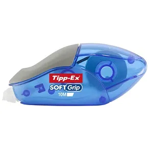 BIC Tipp-Ex 895933 Korrekturroller Soft Grip - 10 m x 4.2 mm, ergonomisch und schattenfrei kopierbar, ideal für Rechts- und Linkshänder