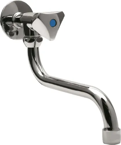 tecuro Wand-Schwenkventil 200 mm - Sanitärinstallation mit 180° Schwenkauslauf, langlebigem Ventiloberteil und austauschbarem Strahlregler für optimale Flexibilität in Küche oder Keller.