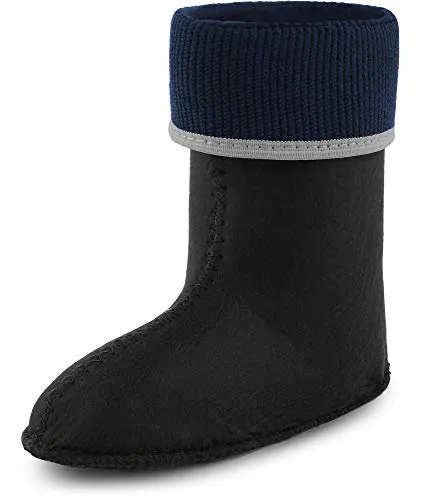 Ladeheid Kinder Mädchen Jungen Wärmende Stiefelsocken für Gummistiefel Innenschuh KL058 (Grau, 24 EU)