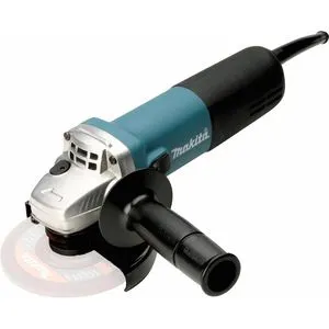 Makita 9558NBRZ Winkelschleifer - 125 mm, 840 W, Schwarz Blau, Hochleistungsmotor mit langer Standzeit und optimaler Handlichkeit