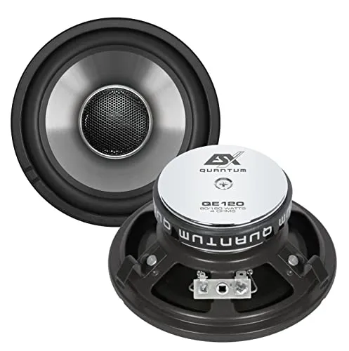 QE-120 - Car-HiFi-Lautsprecher, 80-160 Watt Leistung, 4 Ohm Impedanz und kompakte Einbautiefe von 48 mm