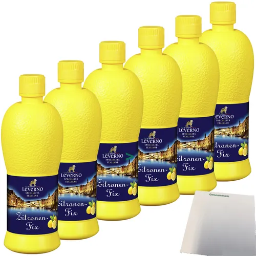 Leverno Zitronen-Fix 6er Pack 6x500ml Flasche usy Block von Leverno