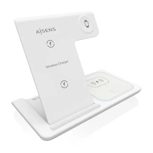AISENS ASCH-15W3WC044-W Kabelloses Ladegerät 3-in-1