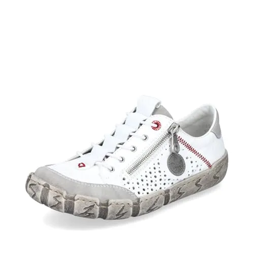 Rieker Damen Low-Top Sneaker L0355 in weiß von Rieker