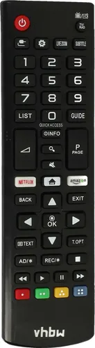vhbw Fernbedienung Ersatz für LG AKB75375608 für Fernseher, TV - Ersatzfernbedienung