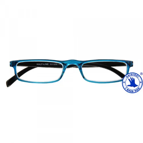 Halbbrille Half-Line Blau-Schwarz (+ 2,0 dpt)