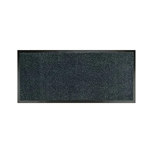 Premium Fußmatte Anthrazit 58x180 cm für Innen und Außen - Schmutzfangmatte mit sehr guter Schmutzaufnahme - rutschfest & waschbar - Küchenteppich, Teppich Läufer, Küchenläufer, Eingangsmatte