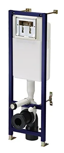 Sanicomfort Vorwand WC-Element 2Mengen B35 x H110-130cm - Duschwannen & Badewannen, effiziente 2-Mengen-Spülung mit 3-6 Litern und einfache Montage durch 6 Punkte Befestigung.