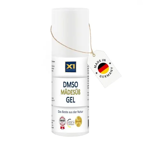 Produktbild DMSO Gel mit Mädesüß Extrakt – ca. 60% DMSO 99,9% Reinheit – Xanthan & strukturiertes Wasser – ohne Zusatzstoffe – 50ml HDPE Tube mit Dosierpumpe