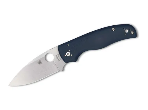 Spyderco Taschenmesser Shaman Blue G10 CPM-SPY27 - Robustes Design - Das Spyderco Shaman Taschenmesser in Blau mit G10-Griff bietet hohe Stabilität und eine präzise Klinge aus CPM-SPY27. Ideal für Outdoor-Aktivitäten und den täglichen Gebrauch.