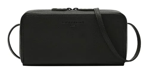 Liebeskind Berlin LOU SMALL PEBBLE Crossbody XS, Black - Stilvolle Umhängetasche - Umhängetasche aus feinem Rindsleder mit Reißverschluss, ideal für den täglichen Gebrauch dank vielseitigem Design und praktischen Fächern.