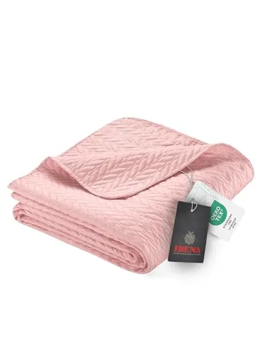 Ibena Nancy Tagesdecke 220x250 cm in pink von IBENA