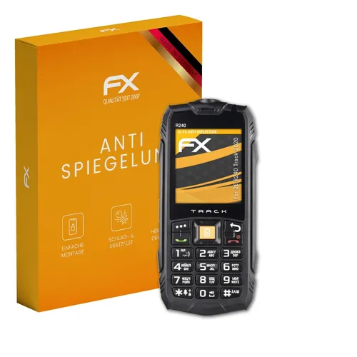 atFoliX 3x Displayfolie für 2E R240 Track 2020 Schutzfolie matt&stoßfest Folie