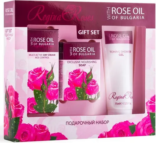Biofresh Regina Roses Damen Geschenkset Gesichtscreme Duschgel Seife