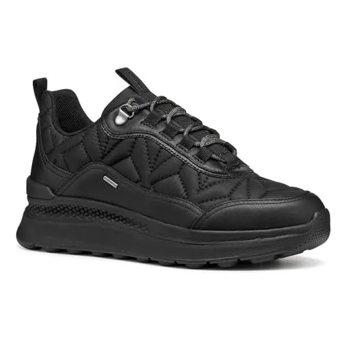 Geox Damen D SPHERICA ACTIF X2 Sneaker, Schwarz, 36 EU