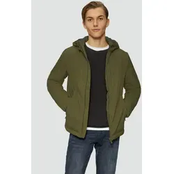 QS Funktionsjacke Outdoor-Jacke Wattierte Übergangsjacke mit Kapuze grün XL (52)