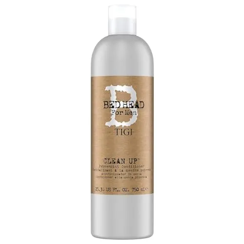 Tigi Bed Head For Men Clean Up Peppermint Conditioner 750 ml - Conditioner für Männer, belebt und vitalisiert das Haar, fördert gesundes Wachstum und sorgt für eine ausgeglichene Kopfhaut mit erfrischendem Menthol.