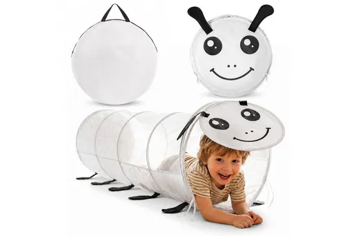 Mamabrum Spieltunnel Mamabrum Spieltunnel Raupe Pop-Up Krabbeltunnel Kinder Grau