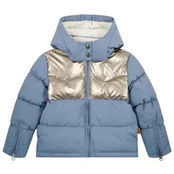 Steiff Jacke EU Größe 104 stonewash - Funktionsjacke für Kinder, ideal für wechselhaftes Wetter und mit flauschigem Teddybärmotiv für extra Gemütlichkeit.
