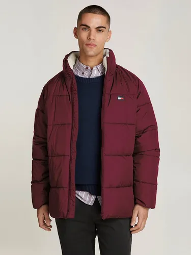 Tommy Jeans Steppjacke TJM POLY PUFFER EXT Winterjacke mit Stehkragen, gefüttertes Teddy, Innentaschen