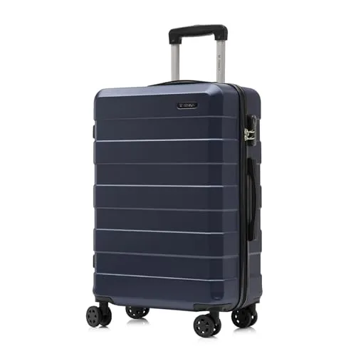 Produktbild YONSLY Hartschalen Reisekoffer Dunkelblau mit 4 Rollen