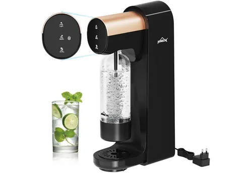 Elektrischer Wassersprudler HR-198 – BPA-frei und tragbar in schwarz von Homelux