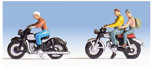 Noch 45904 Motorradfahrer, bemalt, 2 Stück TT neu OVP