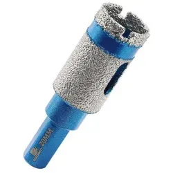 Fliesenbohrer Diamant Bohrkrone 20mm für Keramik und Granit - Erlebe präzises Bohren mit der Fliesenbohrer Diamant Bohrkrone 20mm. Ideal für Keramik, Granit und Marmor – für saubere Löcher ohne Risse. Die vakuumgelötete Technologie sorgt für Langlebigkeit und perfekte Leistung.