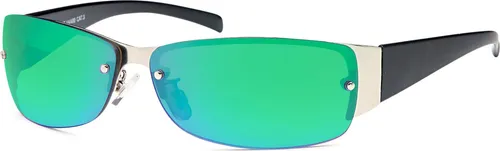 Herren Sonnenbrille 80er Fahrradbrille Sport Brille Retro Grün