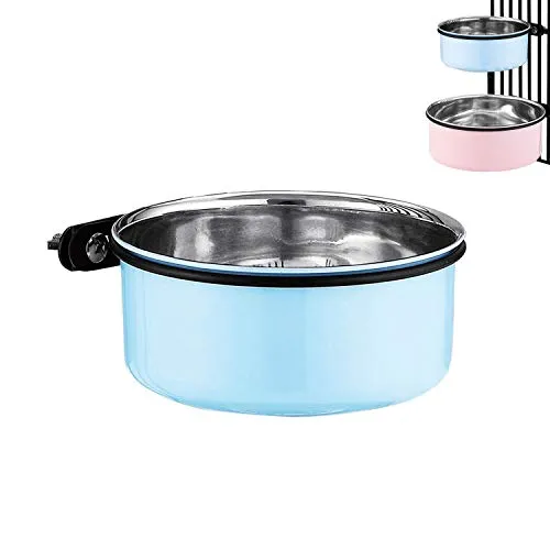 Produktbild Wassernapf für Hundekäfige, 2-in-1 Edelstahl Futternapf, 1,7 l