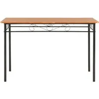 vidaXL Esstisch Braun 120×70 cm - Industrie-Design - Stilvoller Esstisch aus hochwertigem MDF und robustem Stahl für Ihr Zuhause. Mit seiner glatten Oberfläche ist er leicht zu reinigen und ideal für gesellige Abende. Robuste Konstruktion und einfache Montage.
