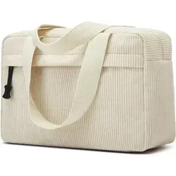 Jiliyote Kosmetiktasche Groß Cord Beige-2 - Die Jiliyote Kosmetiktasche Groß Cord Beige-2 bietet mit 30cm x 20cm x 10cm viel Platz für deine Essentials. Robustes Cord-Material, vier Innenfächer und zwei Fronttaschen sorgen für Ordnung und schnellen Zugriff – ideal für Reisen und den Alltag.