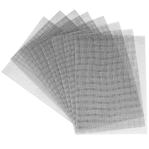 Stück Edelstahlgewebe Drahtgitter, 15 x 21 cm 20 Mesh Fliegengitter Feinmaschig, Metallgewebe, schädlingssichere Insektengitter für Zuhause, Küche, Garten, Luftziegel, Lüftungsöffnungen 8
