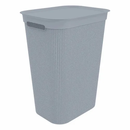 Rotho Wäschesammler Brisen 50 L misty blau  Wäschebehälter