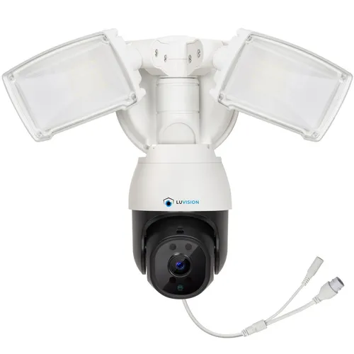 LUVISION WLAN Überwachungskamera mit AI Bewegungsverfolgung - Überwachungskamera mit Nachtsicht und 1.500 Lumen LED-Flutlicht. Ideal für Haus und Garten, bietet sie intelligente Personenerkennung und einfache App-Steuerung.
