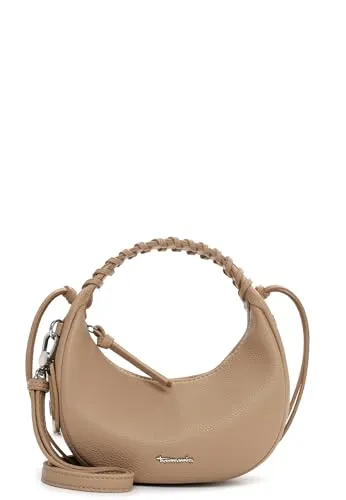 Tamaris Beutel TAS Kate 34480 Damen Handtasche Uni Sahara 920 - Stylische Tamaris Handtasche in Sahara-Beige mit elegantem genarbtem Design. Praktische Fächer für Wertsachen und Essentials, flexibel tragbar durch abnehmbaren Schulterriemen. Ideal für den Alltag mit optimalen Abmessungen.