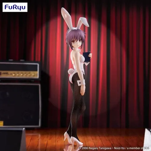 FURYU The Melancholy of Haruhi Suzumiya BiCute Bunnies PVC Statue Yuki Nagato - Actionfiguren für Kinder, detailreiche 28 cm PVC Statue von Yuki Nagato, ideal für Sammler und Fans der Serie.