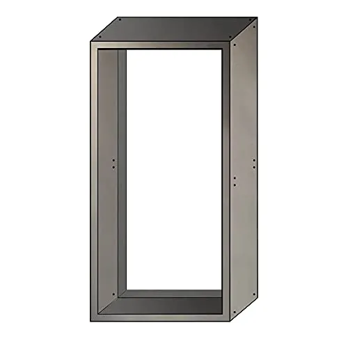 UNUS Elements Kaminholzregal Groß – Sichtschutzzaun aus unbehandeltem Stahl - Aschesauger und Sichtschutz in einem: Das moderne Kaminholzregal von UNUS ELEMENTS kombiniert stilvolles Design mit robustem Stahl für langlebige Nutzung im Garten.