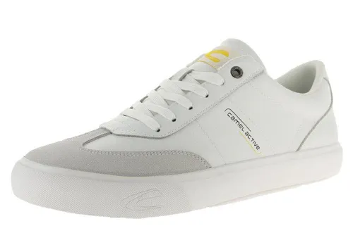 camel active Herren Sneaker aus echtem Leder - Offwhite, sportliches Design - Herren-Sneaker aus echtem Nappaleder mit textilem Innenfutter, ideal für modebewusste Männer, die Komfort und Stil schätzen.
