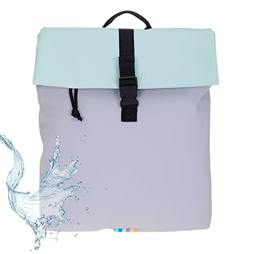 Elephant Takskal Damen Rucksack klein - Stylischer Damenrucksack aus wetterfestem Tarpulin, ideal für Freizeit und Büro. Mit praktischem iPad-Fach und Anti-Theft Geheimfach für Wertsachen.