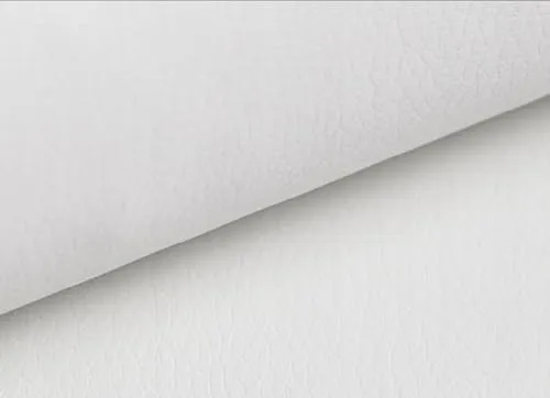 TAPHICEROS Leder Reparatur Set | Weiß, 500cm x 140cm | Meterware Kunstleder Lederreparatur Lederflicken Set Hochwertiges Lederflickenset für Autositz Sofa Möbel Bürostuhl DIY