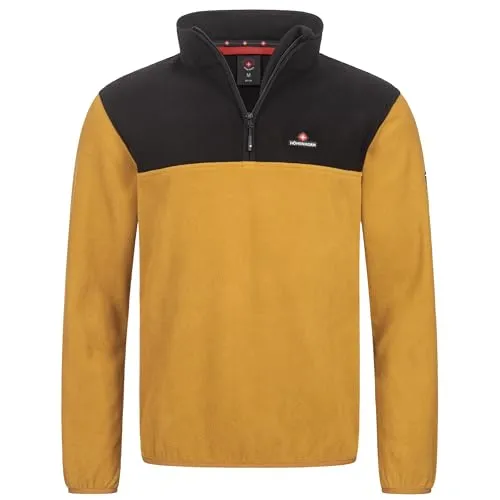 Höhenhorn Skyja Herren Fleece Pullover Senfgelb/Schwarz Gr. 4XL