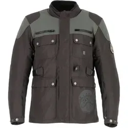 Helstons Desert wasserdichte Motorrad Textiljacke, braun-beige, Größe S - Motorradjacke aus widerstandsfähigem Gewebe mit herausnehmbarer Thermo-Aluminiumweste für besten Komfort und Schutz bei jedem Wetter.