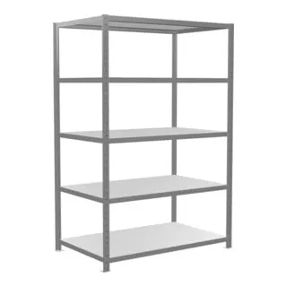Grossfachregal GR verzinkt 2000x1300x800 250 kg - Werkstatteinrichtung mit robustem, verzinktem Stahl, ideal für die Lagerung schwerer Materialien bis 250 kg pro Fach.
