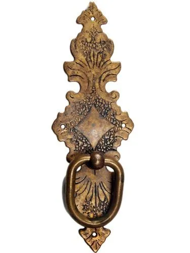 Antik Möbel Beschlag Schlüsselschild Griff Patina Möbelgriff Gründerzeit Messing