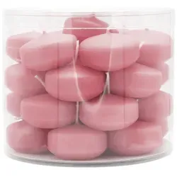 Schwimmkerzen klein, Antikrosa, 50/30 mm, WENZEL, Brenndauer ca. 4h, Box mit 28 Stück