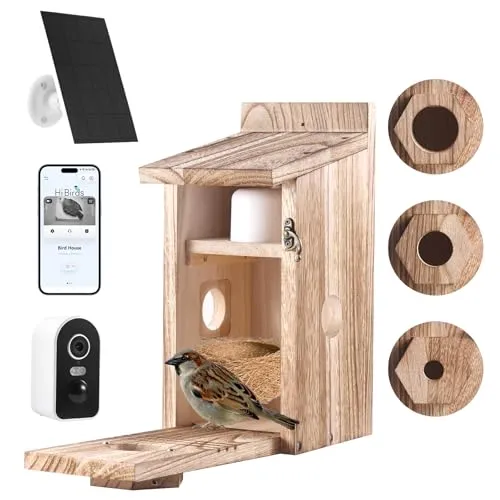 Vogelhaus mit 5MP Kamera und App-Steuerung