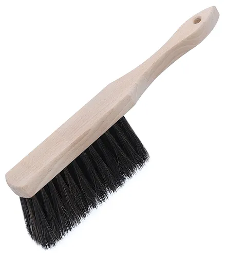Handfeger Rosshaar 28cm, Buchenholz, Kehrbesen, Handbesen, Rosshaar-Handfeger