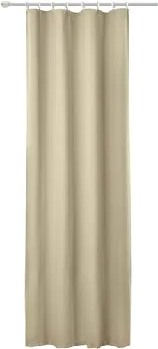 WOLTU Vorhang Blickdicht Gardinen mit Kräuselband für Schiene, Leichter & weicher Verdunklungsvorhang wärmeisolierend, Thermovorhang Kälteschutz für Wohnzimmer Schlafzimmer, 135x225 cm, Sand